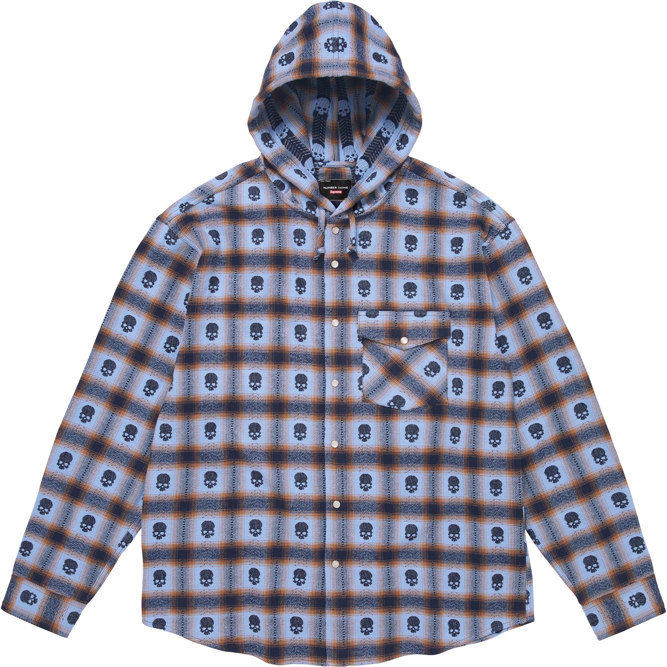 Supreme®/Number (N)ine® Hooded Flannel Shirt view 4